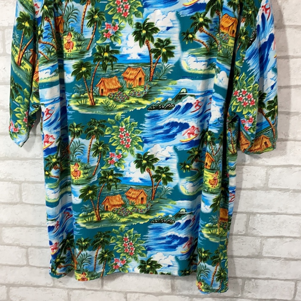 Pineapple Connection Tropical Button Down Shirt Xl - image 7